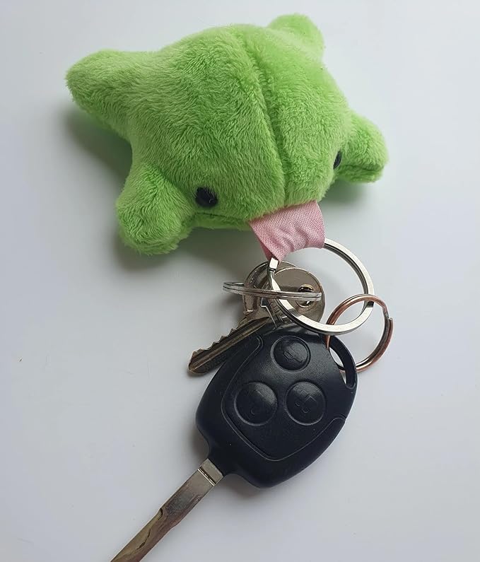 Agromusk Cute Frog Keychain,Kawaii Frog Plush Keychain,Green Frog Purse Bag Charms Funny Frog Decor Car Keys Gifts