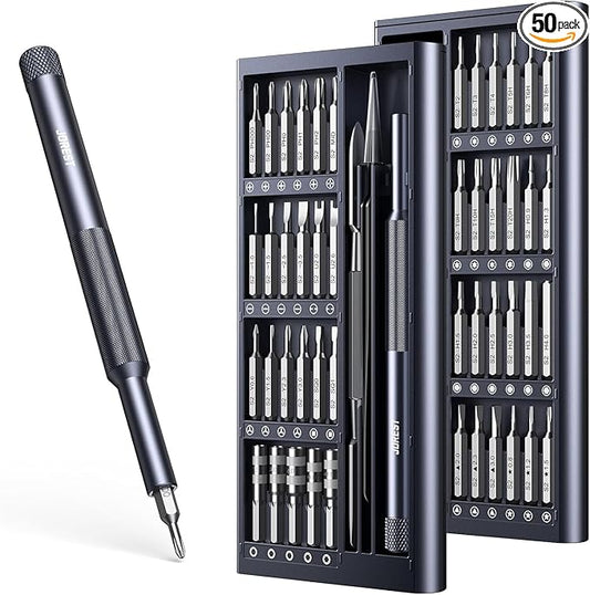 JOREST 50 in 1 Precision Screwdriver Set with Security Torx, Magnetic Mini Repair kit for Macbook, Laptop, PS4, PS5, iphone, Nintendo Switch, Glasses, Watch, Toy, Stocking Stuffers Gifts for Men