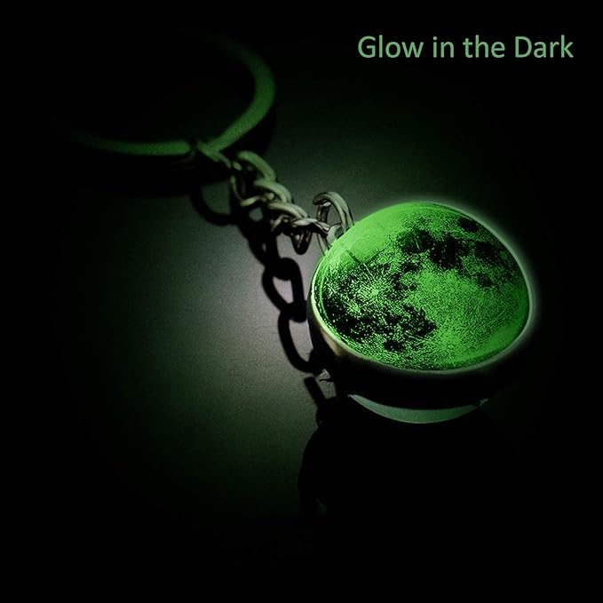 JWPavilion Solar System Planet keychain Accessories Pendant Glow In The Dark
