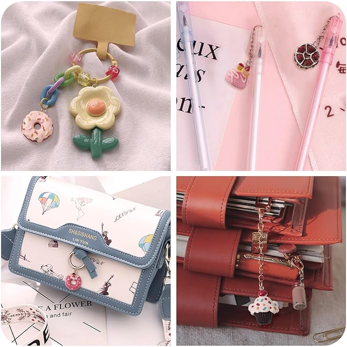 Craftdady Resin Plastic Miniature Food Snack Pendants Charms Ice Drink Juice Pendants Cute Bottle Fruit Keychain Charms Hang Ornament for DIY Craft Earring Bracelet Necklace Jewelry Making