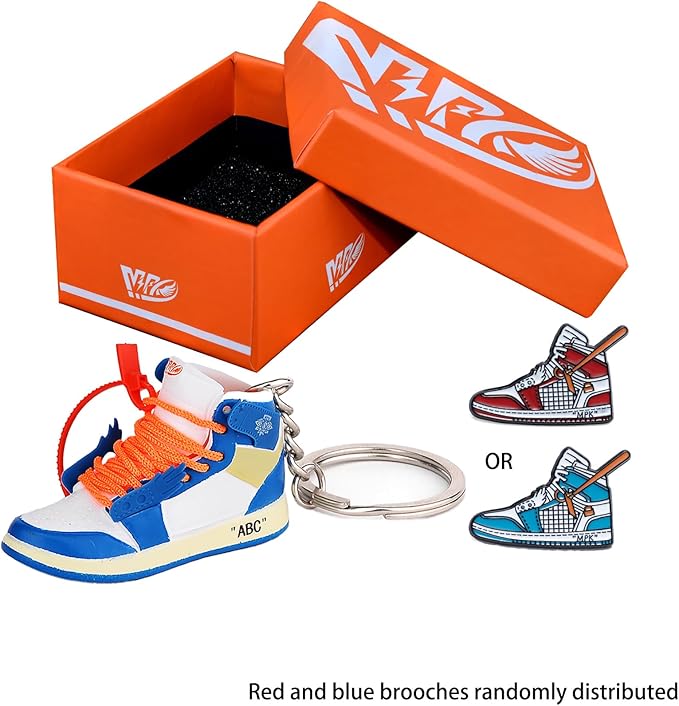 MPK 3D Mini Shoe Keychain,Sneaker Shoe lovers Keychainirthday Birthday Party Mystery Goodie Bag Prizes