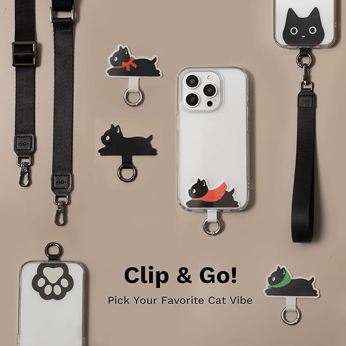 Anti-Theft Phone Strap, Adjustable Crossbody & Wrist Lanyard, Universal Tether Tab (2-Pack) for Secure Hands