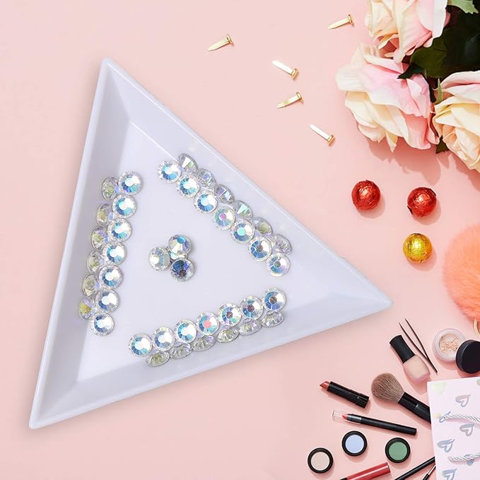 2880pcs Flatback Rhinestones Glue Fix Crystal Glass Diamantes Gems for Crafting Nail Art Crafts Decorations Clothes Shoes 1.8mm (ss5, Moonlight)