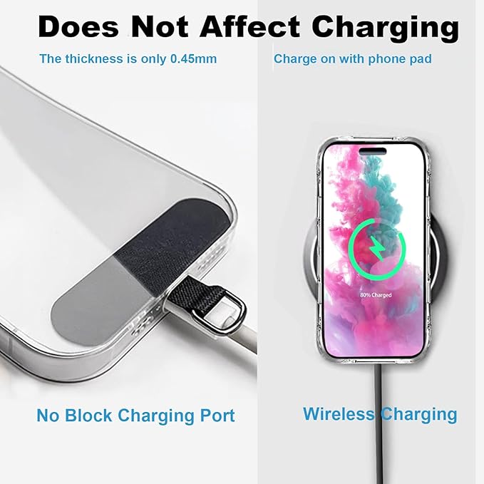 Phone Lanyard, Crossbody Multifuctional Lanyards Around the Neck,Wrist Strap Phone and Tether Pads Compatible with Most Smartphones