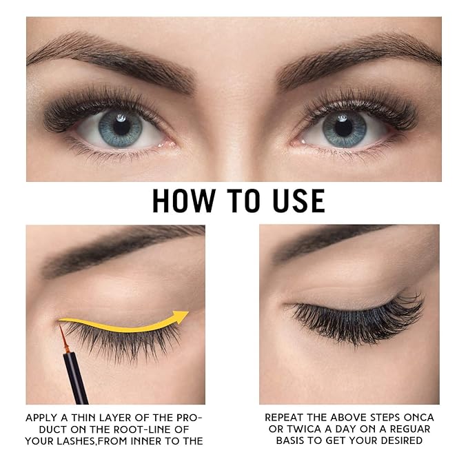 Eyelash Growth Serum, Lash Revitalizing Booster, Thickening Lengthening Formula for Adults Beauty Routine, 0.10 fl oz / 3ml (1)