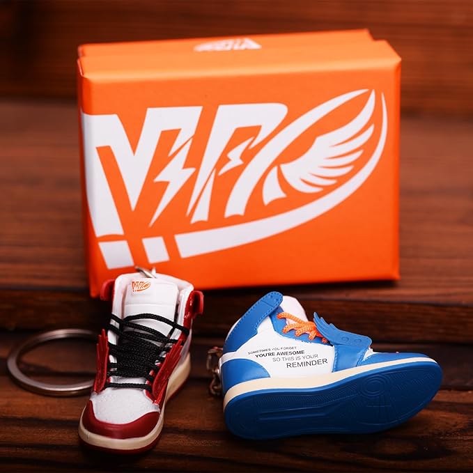 MPK 3D Mini Shoe Keychain,Sneaker Shoe lovers Keychainirthday Birthday Party Mystery Goodie Bag Prizes
