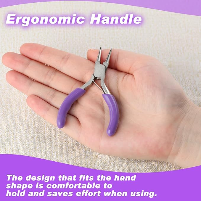 3 Inches Mini Round Nose Pliers Wire Looping Pliers Micro Round Pliers With Spring Mini Jewelry Pliers Jewelry Making Tools For Jewelry Repair Wire Wrapping Beading Wire Cutting