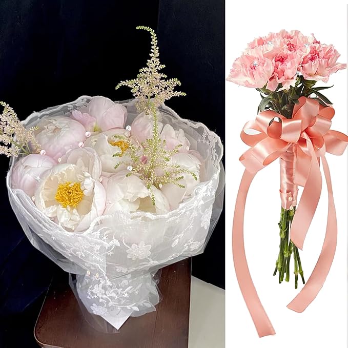 300PCS 4 Styles Bouquet Pins Flower Pin Pearl Head Pins Crystal Corsage Pins for Dressmaking Jewelry Flower Decoration Bridal