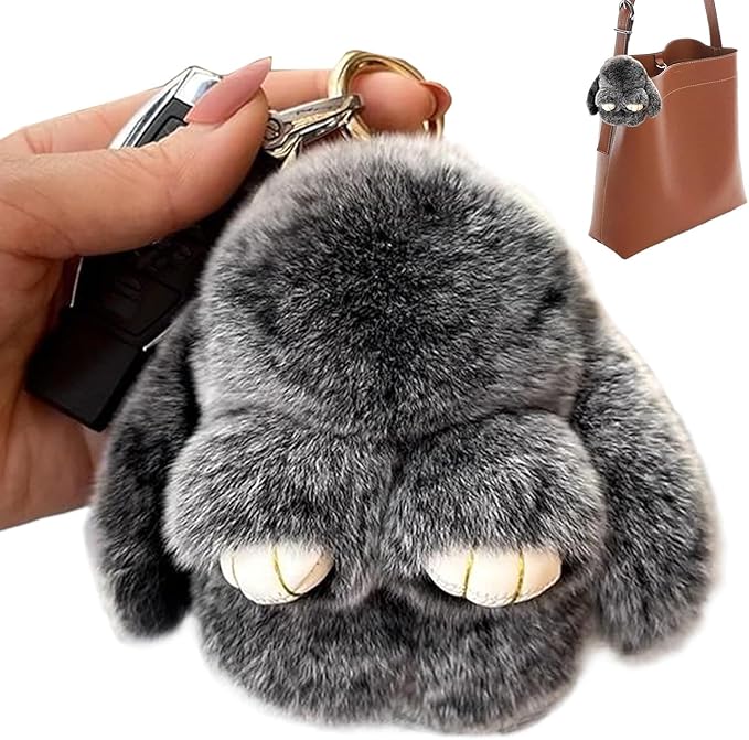 Bunnylulu Keychain with Box, Bunnylulu Keychain with Tin, Bunnylulu Cute Plush Key chain