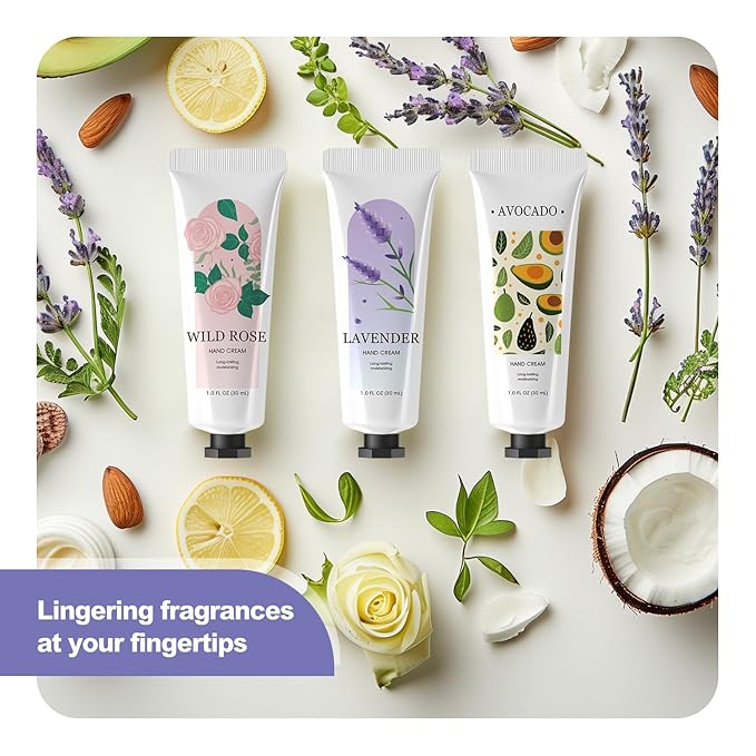 spa luxetique 10 Pack Hand Cream Gifts Mothers Day Gifts for Mom Hand Lotion for Dry Cracked Travel Size Mini Moisturizing for Women Appreciation Valentines Day Gifts for Her 10 x 1.0 oz/30ml