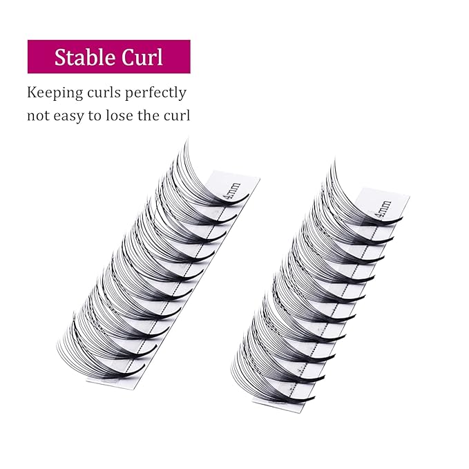 Premade Fans Eyelash Extensions 8-14mm 14D Premade Lash Extensions Fans Pointed Base Pre Made Volume Lashes Pre Fanned Lash Extensions Middle Stem (14D-0.05D, 8-14mm)