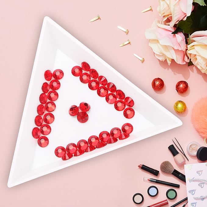 Jollin Glue Fix Crystal Flatback Rhinestones Glass Diamantes Gems for Nail Art Crafts Decorations Clothes Shoes(ss6 2880pcs, Siam)
