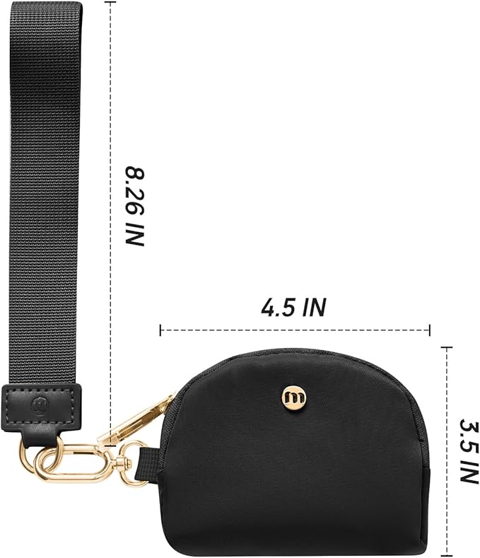 Mum's Memory Mini Zip Around Wristlet Wallet for Women Dual Pouch Wristlet Portable Wallet Coin Purse Mini Women Coin Pocket
