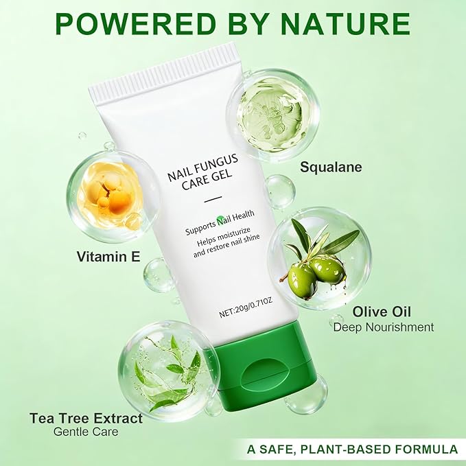 Natural Nail Repair Care Gel,Nail Growth Repair Cream, Multi-Purpose Nail Repair Treatment Gel for Feet