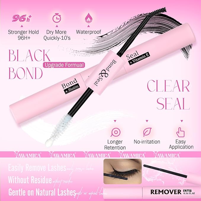 Yawamica Manga Lash Clusters Wispy Lash Extension Kit Spiky Fairy Eyelash Clusters Anime Cluster Eyelash Extensions Lashes Clusters Kit Build in Spikes with Lash Bond and Seal Remover DIY Lash at Home