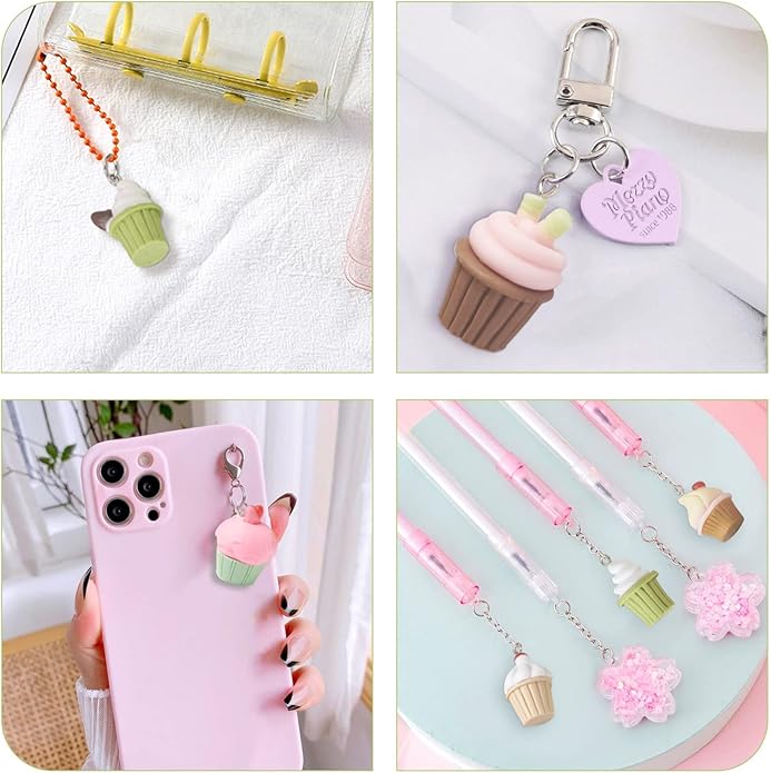 Craftdady Resin Plastic Miniature Food Snack Pendants Charms Ice Drink Juice Pendants Cute Bottle Fruit Keychain Charms Hang Ornament for DIY Craft Earring Bracelet Necklace Jewelry Making