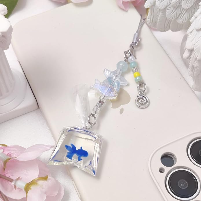 1-4PCS Cute Phone Charms Aesthetic Y2K Cell Phone Charms Strap Pink Strawberry Butterfly Star PhoneCharm Y2K Accessories for Bag Keychain Airpods Camera Pendants Decor