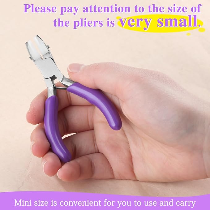 SPEEDWOX Mini End Cutting Pliers - 3-Inch End Nipper, Jewelry Wire Cutters and Zipper Pliers