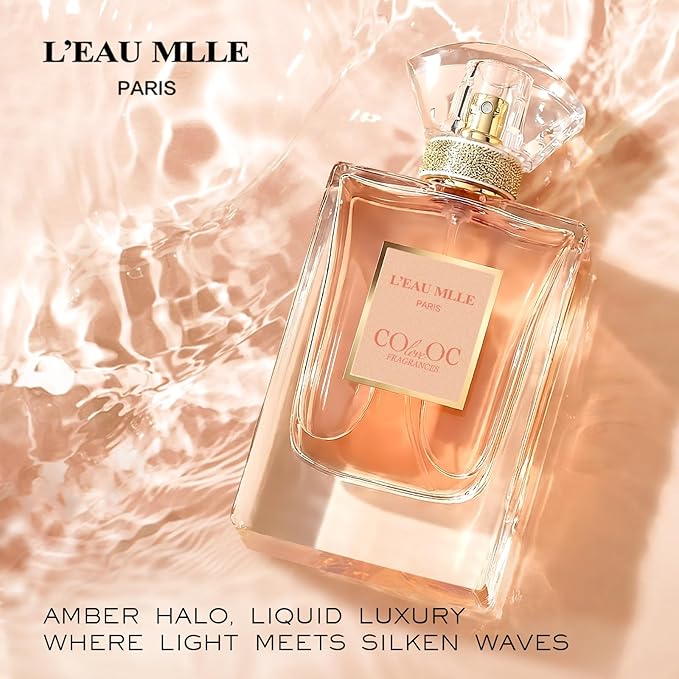 L'EAU MLLE Paris Eau de Parfum - Inspired by C. Coco Mademoiselle, Fresh & Floral Oriental Notes Of Citrusy, Rose Essence, Warm Vanilla & Earthy Patchouli, Long Lasting Women‘s Perfume,Precious Gift