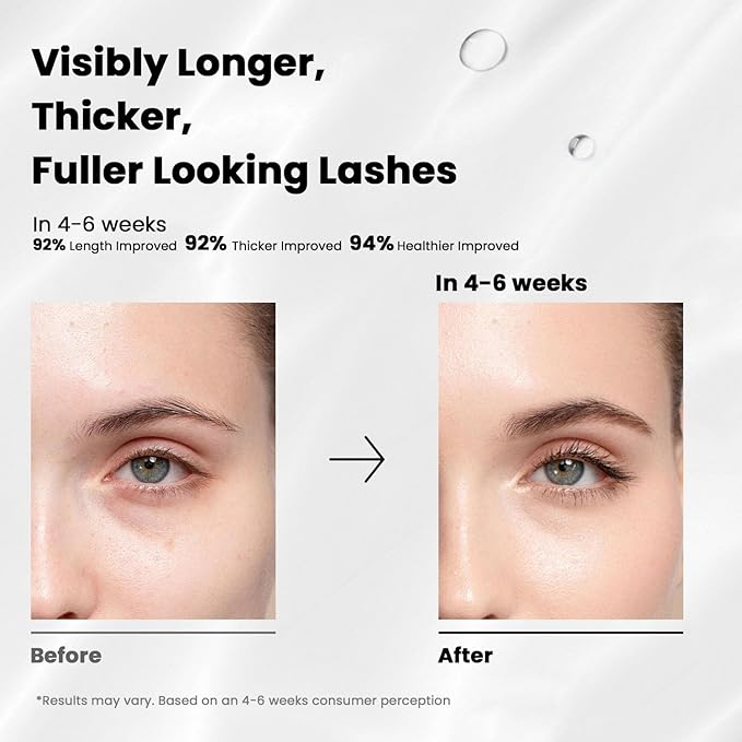 LA MAESII Lash Serum, Eyelash Growth Serum with Advanced Formula, Eyelash Enhancing for Longer Thicker and Fuller Looking Lashes, Vegan & Cruelty-Free for Sensitive Eyes (5mL)