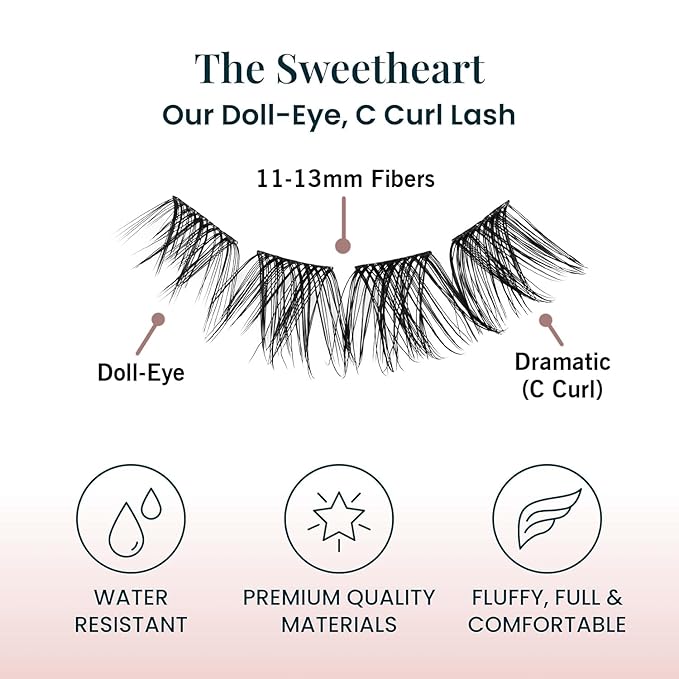 EASITENSION Pre Mapped Lash Clusters 160 Psc 20 sets per pack Lash Clusters DIY Eyelash Extension Doll-Eyed Pre Maped Cat Eye Spiky Cluster Eyelashes