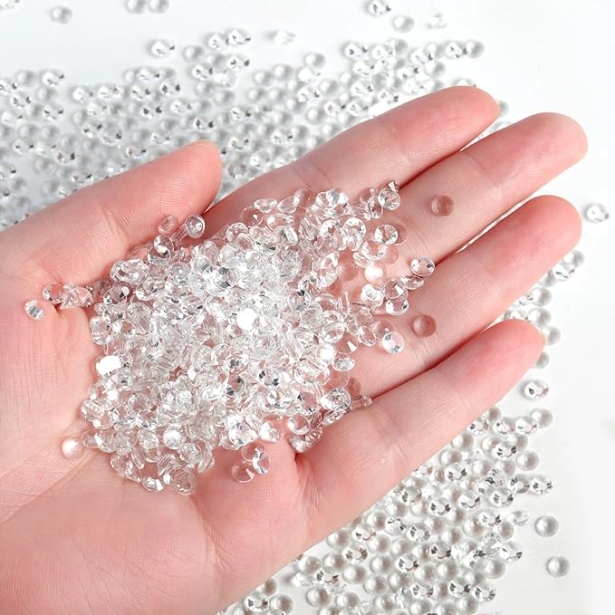 Beadsland Flatback Rhinestones Bulk,14400pcs Crystal Rhinestones for Nails Crafts Clothes DIY Decoration, Transparent, SS16, 3.8-4.0mm