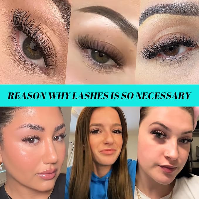 Lash Clusters Kit 320pcs Cluster Eyelash Extension 30D 40D with Long Lasting Lash Bond and Seal Waterproof,Lash Glue Remover,Lash Applicator for Individual Fake Eyelashes(D-Mix9-16mm)