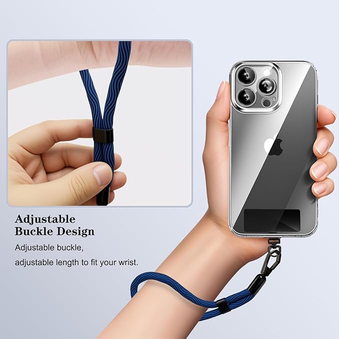 Phone Lanyard, 2 Pack Adjustable Cell Phone Lanyard Hand Phone Wrist Strap with Tether Tabs for Smartphones