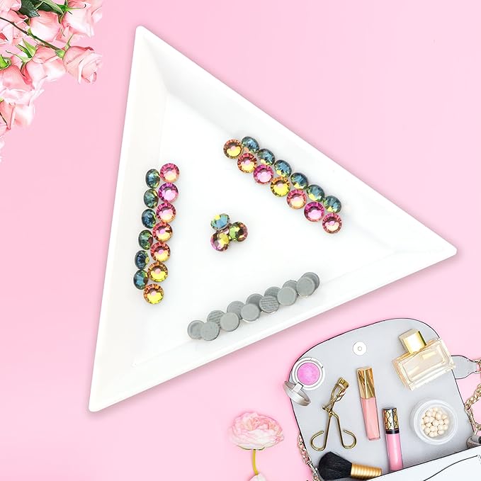 Jollin Hot Fix Crystal Flatback Rhinestones Glass Diamantes Gems 6.4mm(30ss 288pcs, Fire)