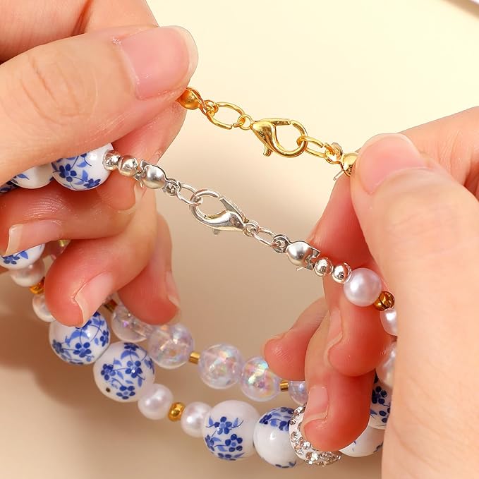Gold Silver Jewelry Making, 460PCS Zinc Alloy Jump Rings, Lobster Claw Clasps, Bead Tips Knot Covers for Bracelets, Necklaces, Earrings, Keychains, DIY Crafting