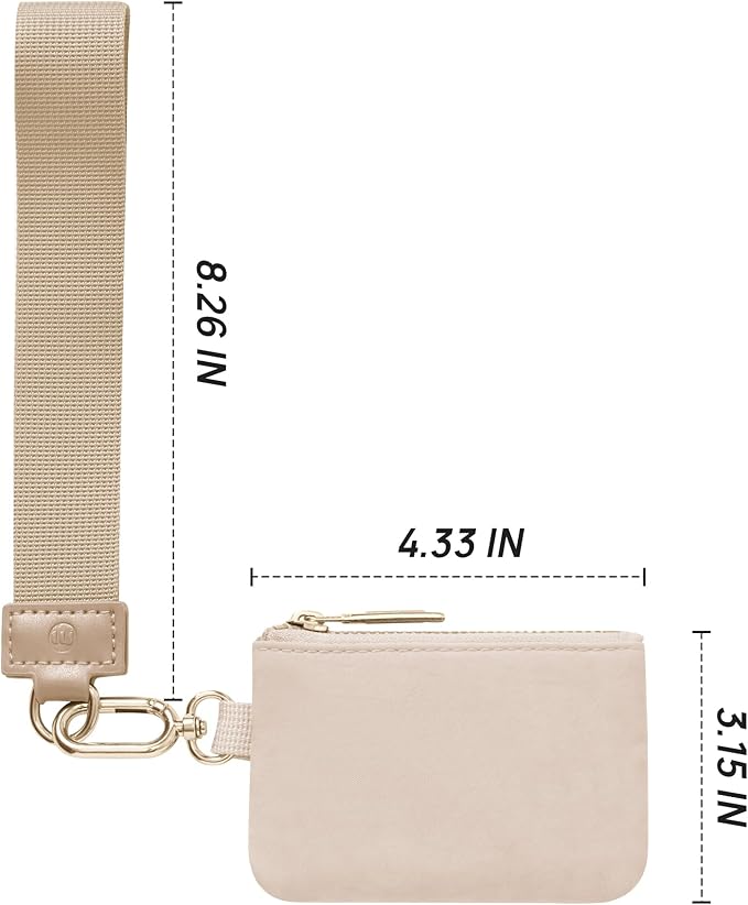 Mum's Memory Mini Zip Around Wristlet Wallet for Women Dual Pouch Wristlet Portable Wallet Coin Purse Mini Women Coin Pocket