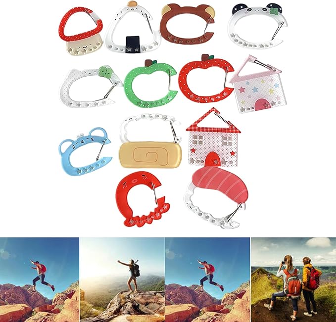 Carabiner Clip For Keys And Small Items Acrylic Pendant For Backpack Handbook Decoration Ita Bag Buckle Accessory Portable Bottle Holder