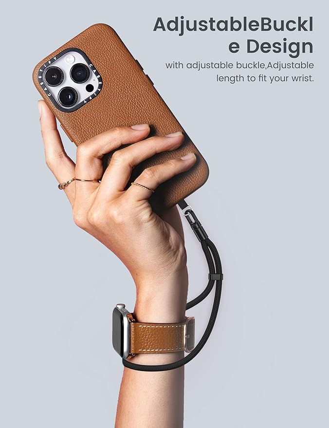 Phone Wrist Strap, Anti Theft Phone Strap, Adjustable Cell Phone Lanyard Strap with 360° Rotating Hook