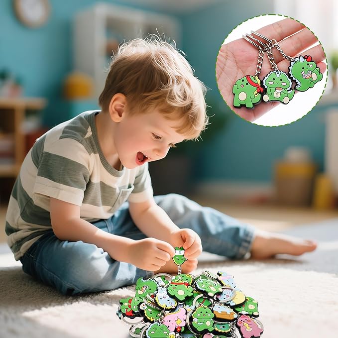 Keychains Bulk DIY Cute Keychain Charms Backpack Charms for Girls Backpack Keychains PVC Key Ring Party gifts
