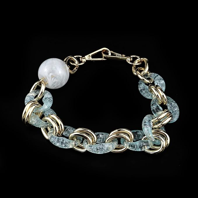 Crapyt Resin Purse Handle Bag Chain Acrylic can Improve the Handbag Level Replacement Strap Acrylic Handbag Chain 16.93"