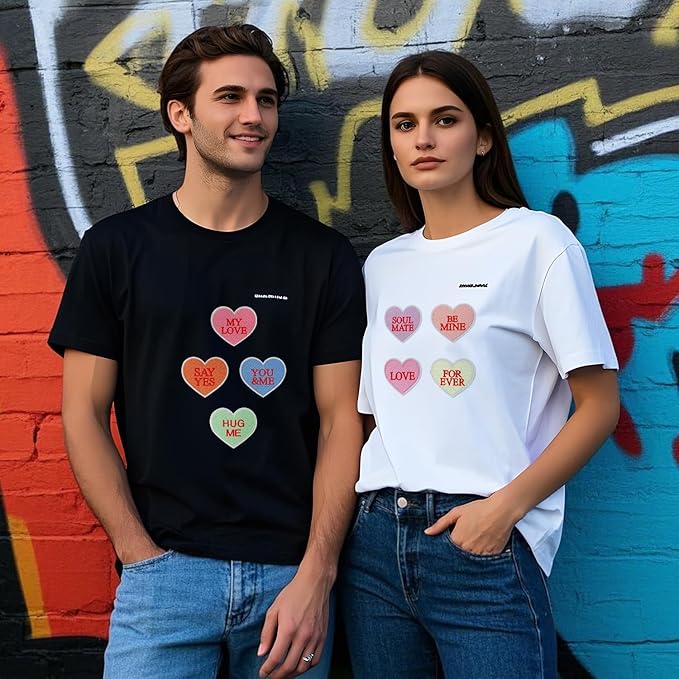 WILDREEDS 16 Pieces Valentine's Day Iron on Patches, Conversation Hearts Embroidered Patch for Clothing, T-Shirt, Backpacks, Hats, Jeans, Jackets