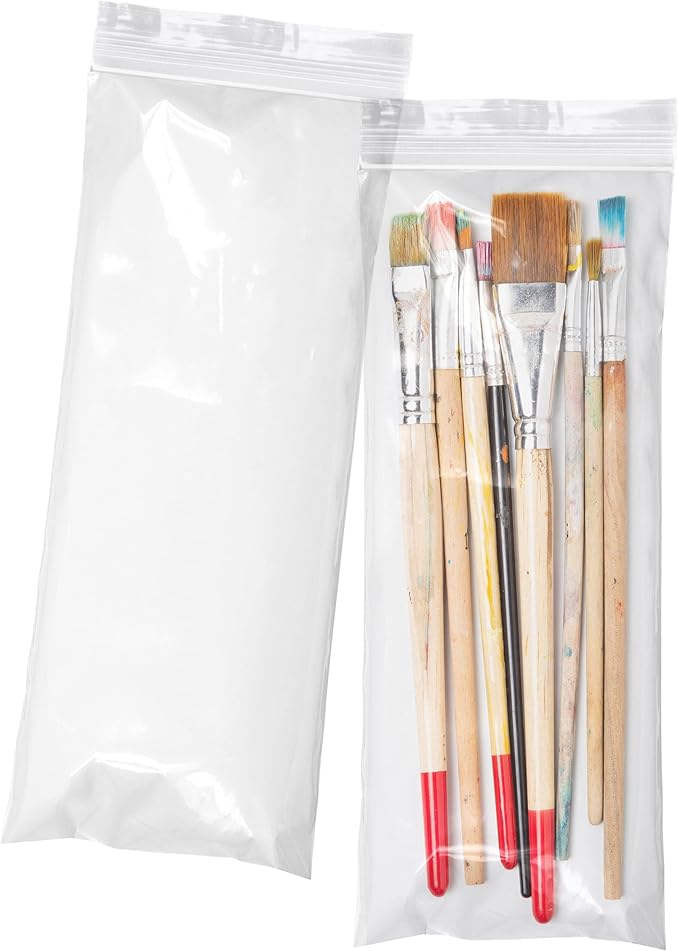 APQ Clear Plastic Reclosable Zipper Bags, 4 x 10 Inches. Pack of 1000 Reclosable Plastic Bags with Zipper Closure. 2 Mil Plastic Jewelry Bags. Waterproof Reclosable Zip Bags for Industrial Use