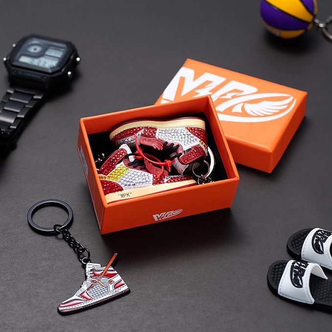 MPK 3D Mini Shoe Keychain,Sneaker Shoe lovers Keychainirthday Birthday Party Mystery Goodie Bag Prizes
