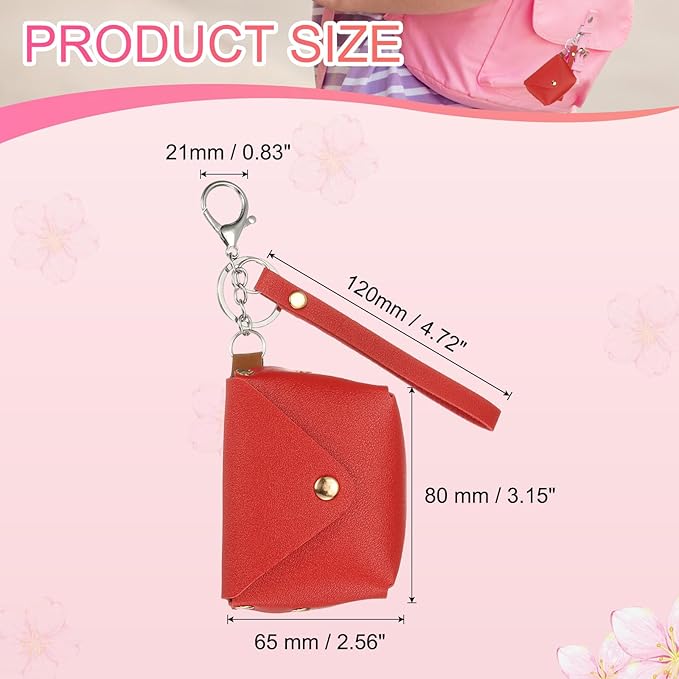 PATIKIL Coin Purse Keychain, Mini Cute Tote Bag Key Chain Earphone Pouch Coin Bag Keyring Purse Charm