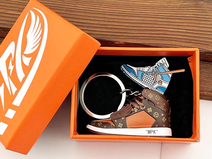 MPK 3D Mini Shoe Keychain,Sneaker Shoe lovers Keychainirthday Birthday Party Mystery Goodie Bag Prizes