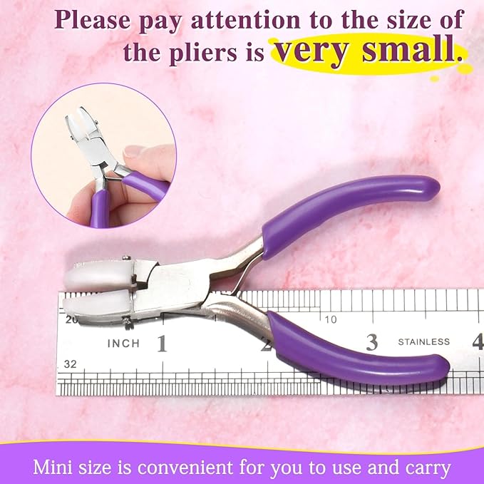 SPEEDWOX Nylon Jaw Pliers - Double Flat Jaw Pliers for Jewelry Making