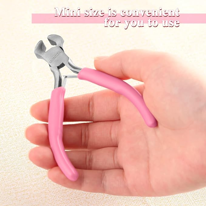 4-Inch End Cutting Pliers - Mini Jewelry Pliers Wire Cutter for Jewelry Making - End Snips Nail Puller