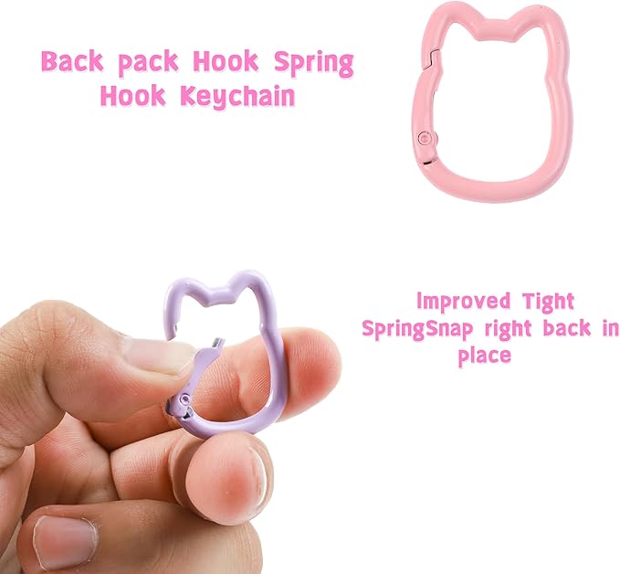 6Pack Carabiners Hook Clips Camping Accessories,Versatile Aluminum Key Holder for Outdoor Travel and Daily
