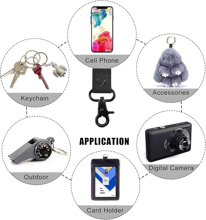 Yiflin Cute Wrist Lanyard for Keys, Keychain, Wallet, Id Holder, Cell Phone, Wristlet Lanyard Key Chain Holder for Women