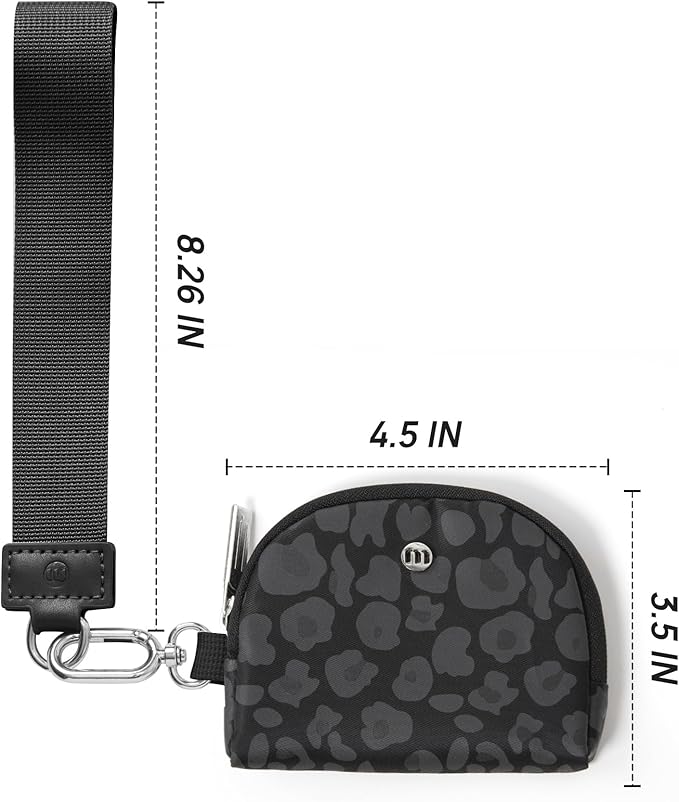 Mum's Memory Mini Zip Around Wristlet Wallet for Women Dual Pouch Wristlet Portable Wallet Coin Purse Mini Women Coin Pocket