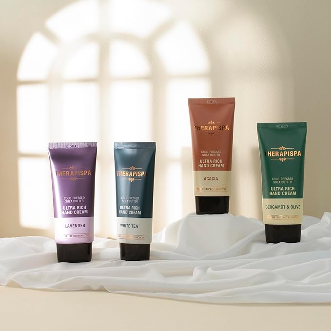 THERAPISPA Ultra Rich Hand Cream – Intensive Hydration & Repair for Dry, Chapped Hands | Enriched with Shea Butter, Ceramides, Niacinamide (B3) & Panthenol (B5) (Lavender, 2.0 oz, Pack of 1)