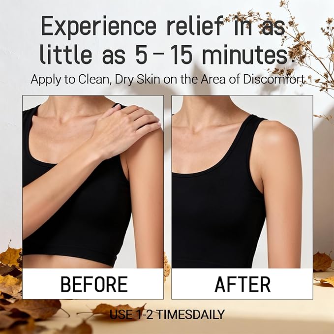 Mira Natural Relief & Repair Lotion, Fast-Absorbing, Non-Greasy Formula to Soothe Muscle & Joint Discomfort, Botanical Blend with Moisturizing Care for All Skin Types