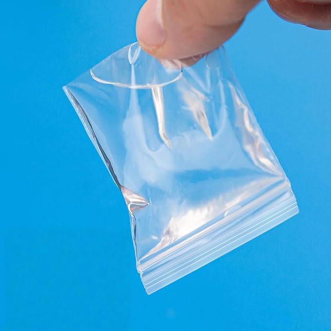 1200pcs 2 x 2 inch Small Plastic Bags, 2 mil Thick, Zip Bag, Mini Clear Jewelry Bags, Baggies with Resealable Zip Bag for Small Business, Daily Vitamin, Jewelry, Candy