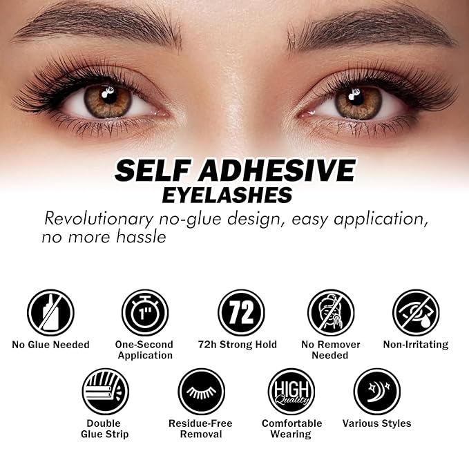 EASITENSION 156 PCS Self Adhesive Eyelashes Clusters Kit Lash Clusters DIY Eyelashes Pre Glued No Glue Needed No Remover No residue