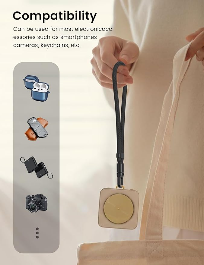 Phone Wrist Strap, Anti Theft Phone Strap, Adjustable Cell Phone Lanyard Strap with 360° Rotating Hook